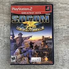 SOCOM US Navy Seals Sony PlayStation 2 PS2 Black Label Greatest Hits Very Good C