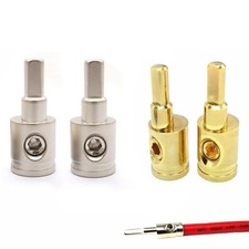 Power And Ground 1/0 Gauge To 4 Gauge Pin For AWG Power Wire Reducer Car Audio