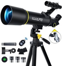 Telescope, 70mm Aperture 400mm AZ Mount Astronomical Refracting Telescopes 20...