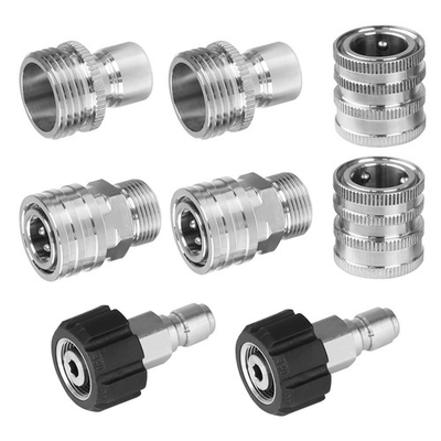 #ad Pressure Washer Adapter Set Stainless Steel Quick Disconnect Kit 8 Sets $37.06