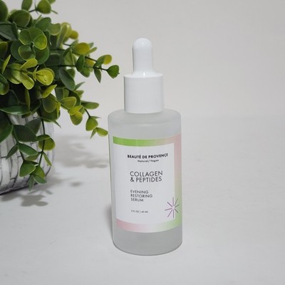 Beaute De Provence Collagen & Peptides Evening Restoring Serum  ~ 2 fl oz/ 60 mL