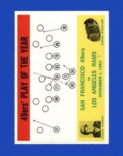 1964 Philadelphia Set-Break #168 San Francisco 49ers Play NM-MT OR BETTER