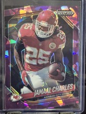 Jamaal Charles 2025 Panini Prizm Black #76 Purple Ice 072/149