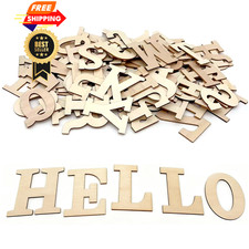 96Pcs Wooden Letters for Crafts, 3 Inch Unfinished Capital 96Pcs-3inch
