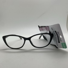 Foster Grant Sight Station SSR 24 640 BLK/LEP 1.50 Reading Glasses READERS