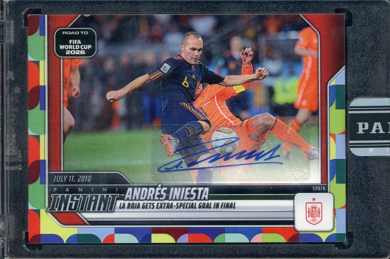 2026 Panini Instant FIFA World Cup Soccer Multi #38 Andre Iniesta AUTO 1/1