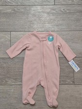 Carter's 0-3M Pink Soft Knit 1 Piece Footie Outfit. Sleeper. Pajamas. Sleep Wear