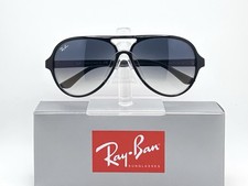 Ray-Ban Cats 5000 RB4125 59mm Aviator Sunglasses- Black Frame Gray Gradient Lens