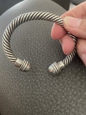 Beautiful.925 Sterling Silver Rope Twist Cabl...