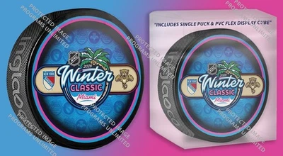 INGLASCO 2026 WINTER CLASSIC DUELING TEAM PUCK FLORIDA PANTHERS VS. NEW YORK RANGERS N.Y.