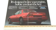 1986 Honda Prelude Si Original 2 Page Ad