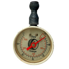 Vintage Tire Pressure Gauge 0-60 Psi Plastic Tire Logo Vintage Tire Pressure Gauge 0-60 Psi Plastic Tire Logo