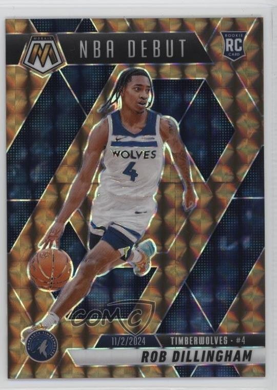 2024-25 Panini Mosaic NBA Debut Bronze Prizm /75 Rob Dillingham #270 1pp0