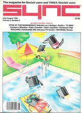 Sync Timex Sinclair Computer Magazine July/Aug 1983 With Sales Brochure
