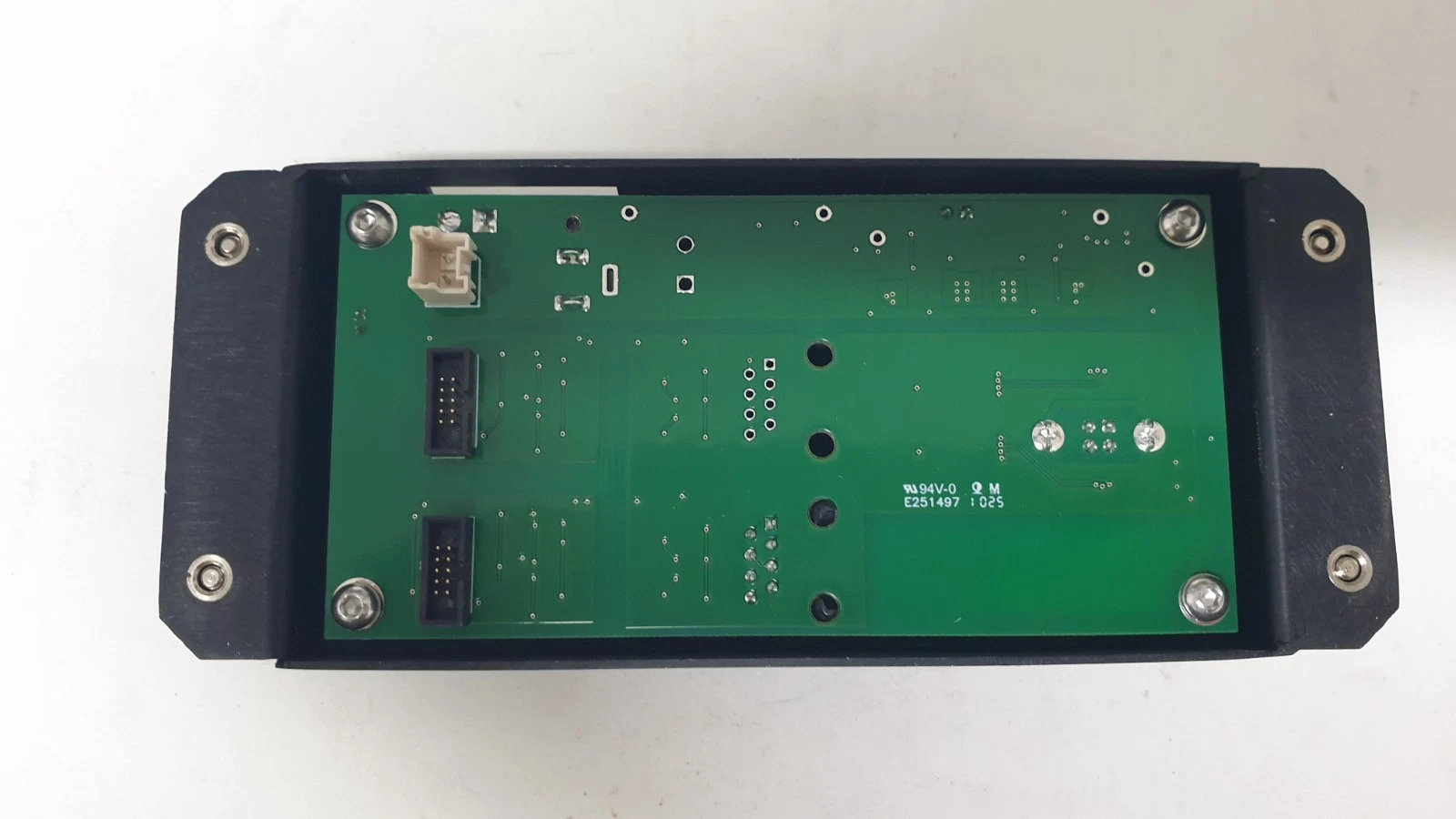 Back of the AM0051800 module showing the green circuit board and pin headers