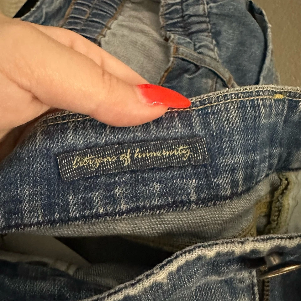 y2k граждан человечества джинсовой ткани мини юбка синий размер 28 - Изображение 3 из 4