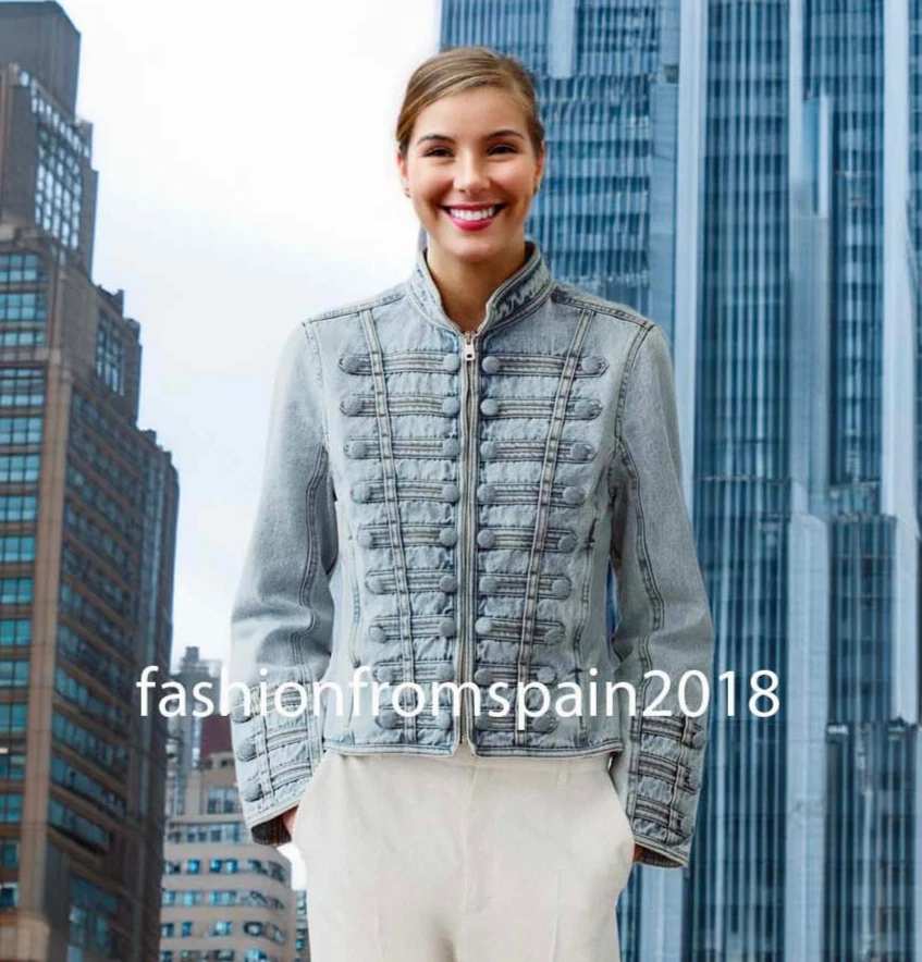 ZARA NEW WOMAN ARMY HUSSAR ZW FITTED BUTTON DENIM JACKET LT BLUE 7627/047/406
Opens in a new window