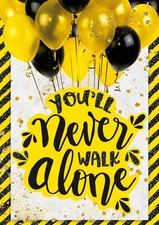 Musikkarte Geburtstag You never walk alone Flashlight Soundkarte A5 Format "Neve