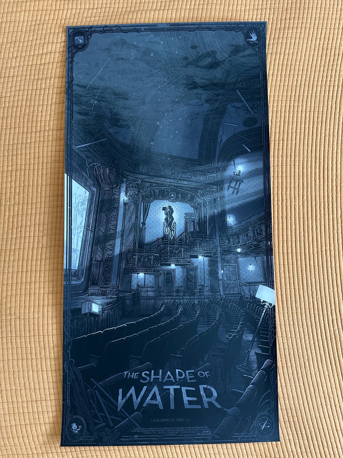 Limited Edition The Shape of Water (Variant) Print - Daniel Danger/Mondo
