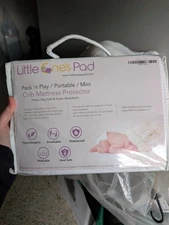 Little One's Pad Crib/Pack N Play Mattress Protector 39" x 27" Hypoallergenic