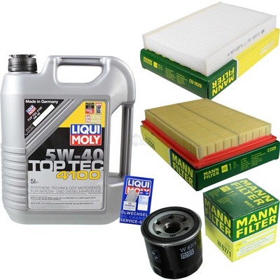 INSPEKTIONSKIT FILTER LIQUI MOLY ÖL 5L 5W-40 für Nissan Juke F15 1.6