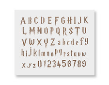 Stencil lettere Harry Potter - 1 pollice o 2 pollici - modello alfabeto riutilizzabile