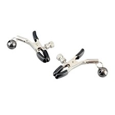Nipple Clips Clamps with Black Bell SM Bondage Gear Sex Toy