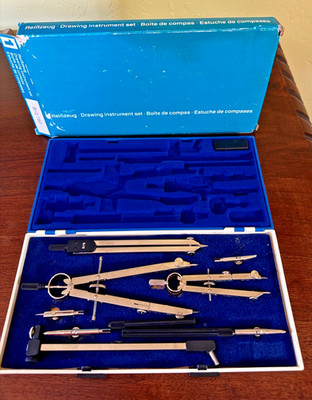 Vintage Drafting Instruments | 9 pieces | Full Set | Made in West Germany