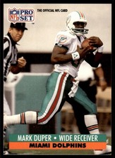 Mark Duper 1991 Pro Set #209 Miami Dolphins 24345 Football Card