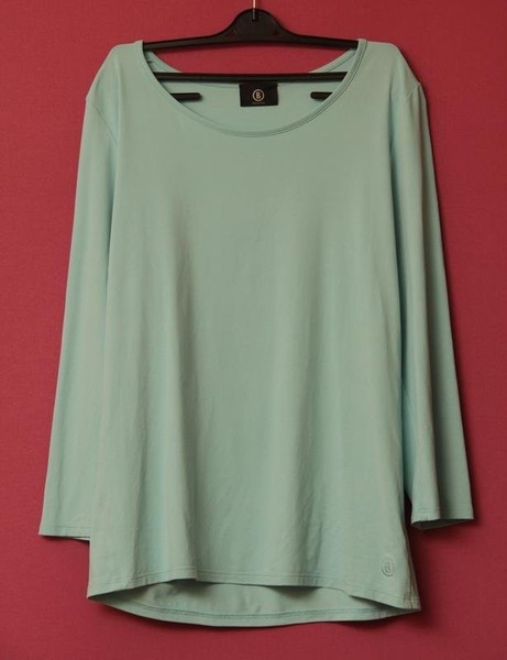 Women Bogner Shirt Turquoise Nylon 38 / M / 46