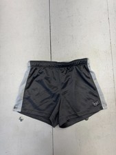 Justice Grey Mesh Elastic Waist Athletic Shorts Girls Size 10