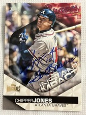 2019 Topps Archives CHIPPER JONES Originals Buyback Auto 1/1 