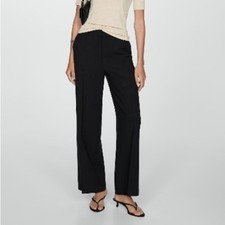 NWT Mango Black Wide Leg Women's Pants