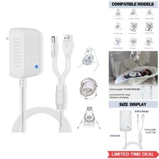 Baby Swing Charger Replacement Cord 5V 2A USB A DC Plug Compact Portable Adapter