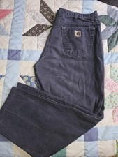 Carhartt Vintage B72 PTB 38x30 Pants Made In USA Petrol Blue Distressed