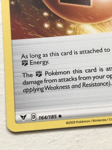 Pokemon Card - Vivid Voltage - 2020 - Pack Fresh - STONE ENERGY 164/185 - Specia - Picture 3 of 4