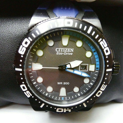 Citizen Eco Drive Men 039 S Watch Dive Date Water Resist 0m Bn0097 02h Ebay