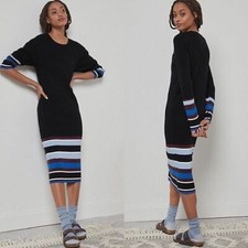 NWT Anthro Saturday/Sunday Parvati Rib Midi Dress Women's Size Small