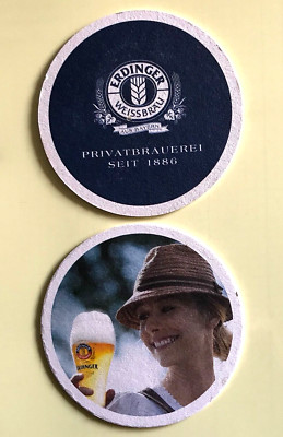 Bierdeckel  , Coaster , ERDINGER WEISSBRÄU , Erding / Oberbayern  # 4080#