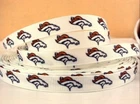 3/8" (1 yard) Broncos printed Grosgrain Ribbon Football Denver Team Sports