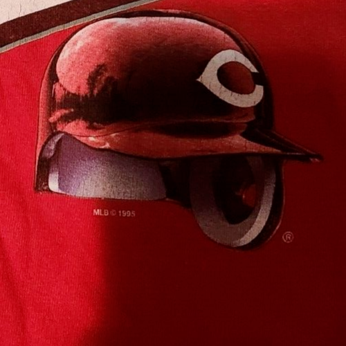 Vintage 1995 MLB Cincinnati Reds Baseball Single Stitch Tee Shirt Men's XL - Bild 4 von 8