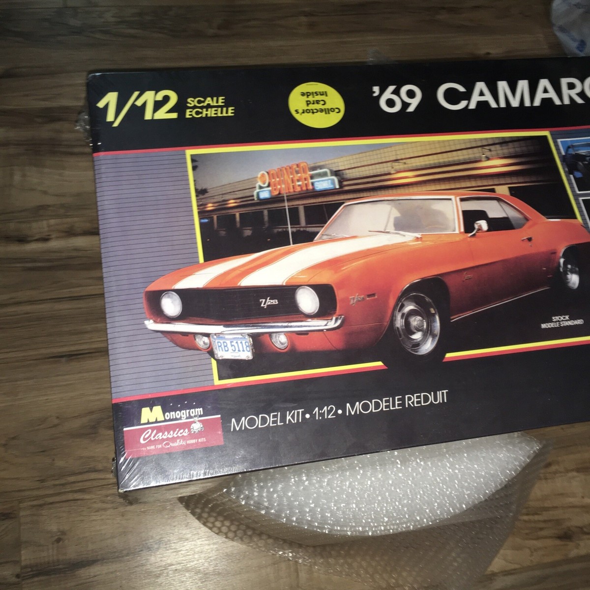 NEW SEALED* Vintage Monogram 1969 Camaro 1/12 Model Kit 3 in 1