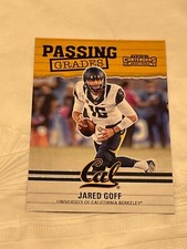 2017 Panini Contenders Draft Picks Passing Grades Jared Goff #7 Cal Golden Bears