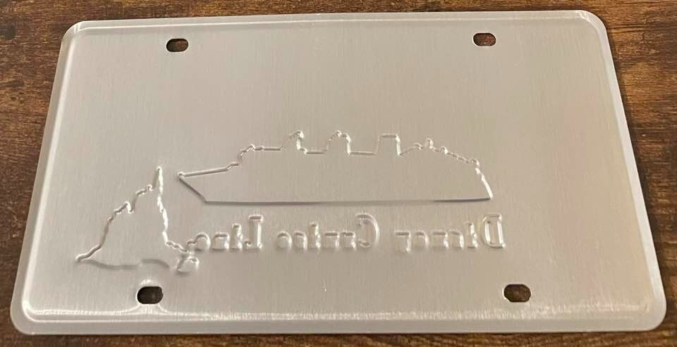 Disney Cruise Line Booster License Plate Ship Mickey Mouse Ocean