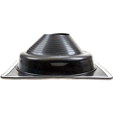 EZI-SEAL EPDM Square Base - Metal Roof Pipe Flashing - No Silicone Needed