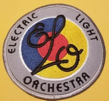 Embroidered ELO Electric Light Orchestra Rock band Patch approx 3.5"