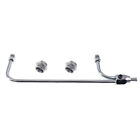 Chrome Dual Feed Fuel Line 3/8 Hose Barb Inlet 4150 1552 2197 Rep for Trans-Dapt