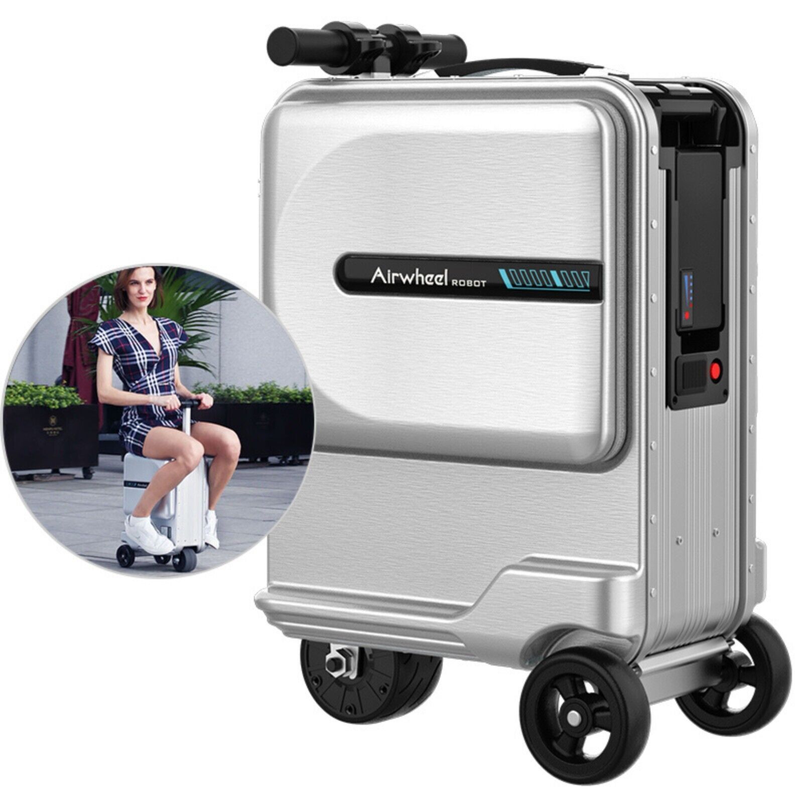 Airwheel SE3MiniT Smart Rideable Suitcase, Lightweight Electric Luggage