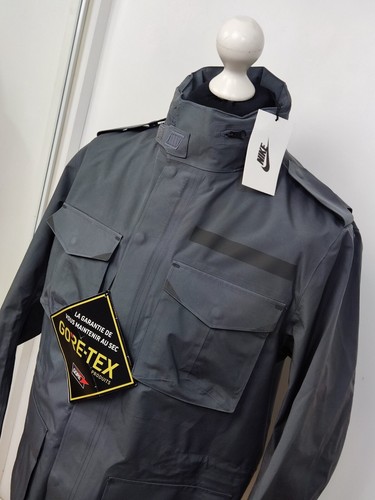 NIKE NIKELAB M65 GORE-TEX Military Waterproof Jacket Grey - Medium - CQ7653-065 | eBay