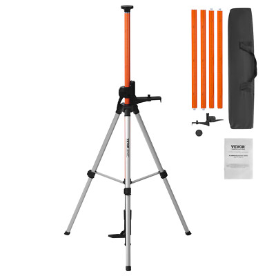 VEVOR Laser Level Tripod 1/4''-20 & 5/8''-11 Thread 40.94-133.85 in Height Adjust